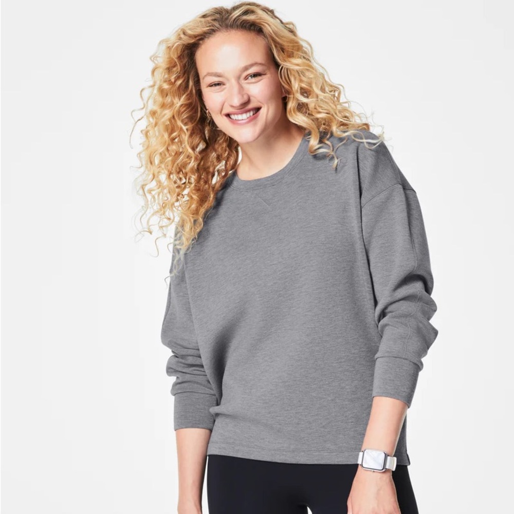 Spanx air essentials long crew top XL